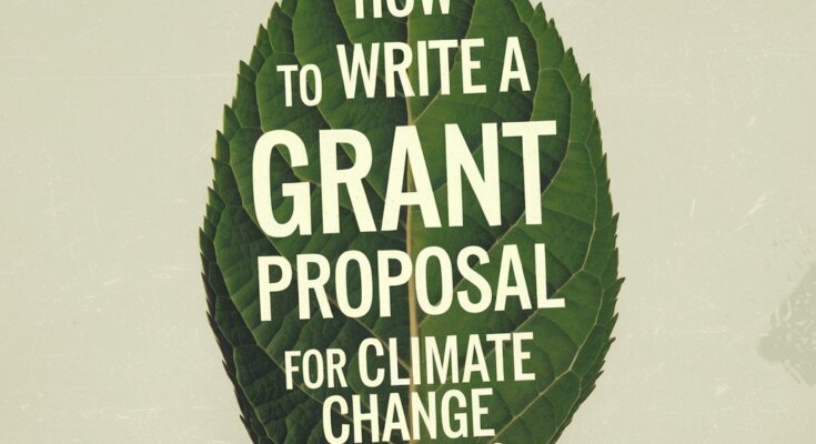 How to Write a Grant Proposal for Climate Change Projects